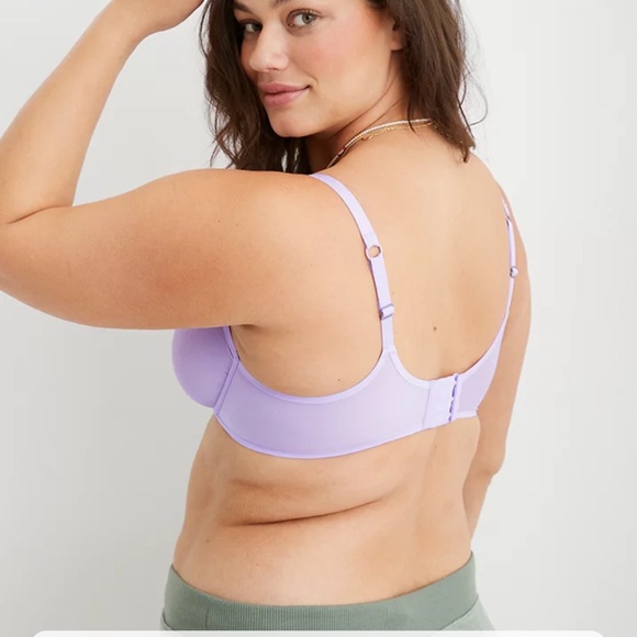 Aerie Smoothez Bra Mesh Unlined Full Coverage Light Purple Size 34D - Picture 3 of 7